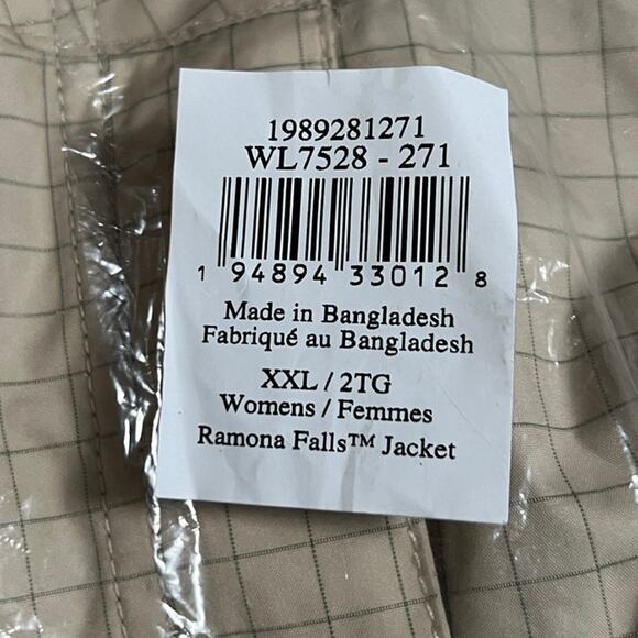 Columbia Plaid Ramona Falls Jacket NWT SEALED Size XXL - Picture 6 of 7